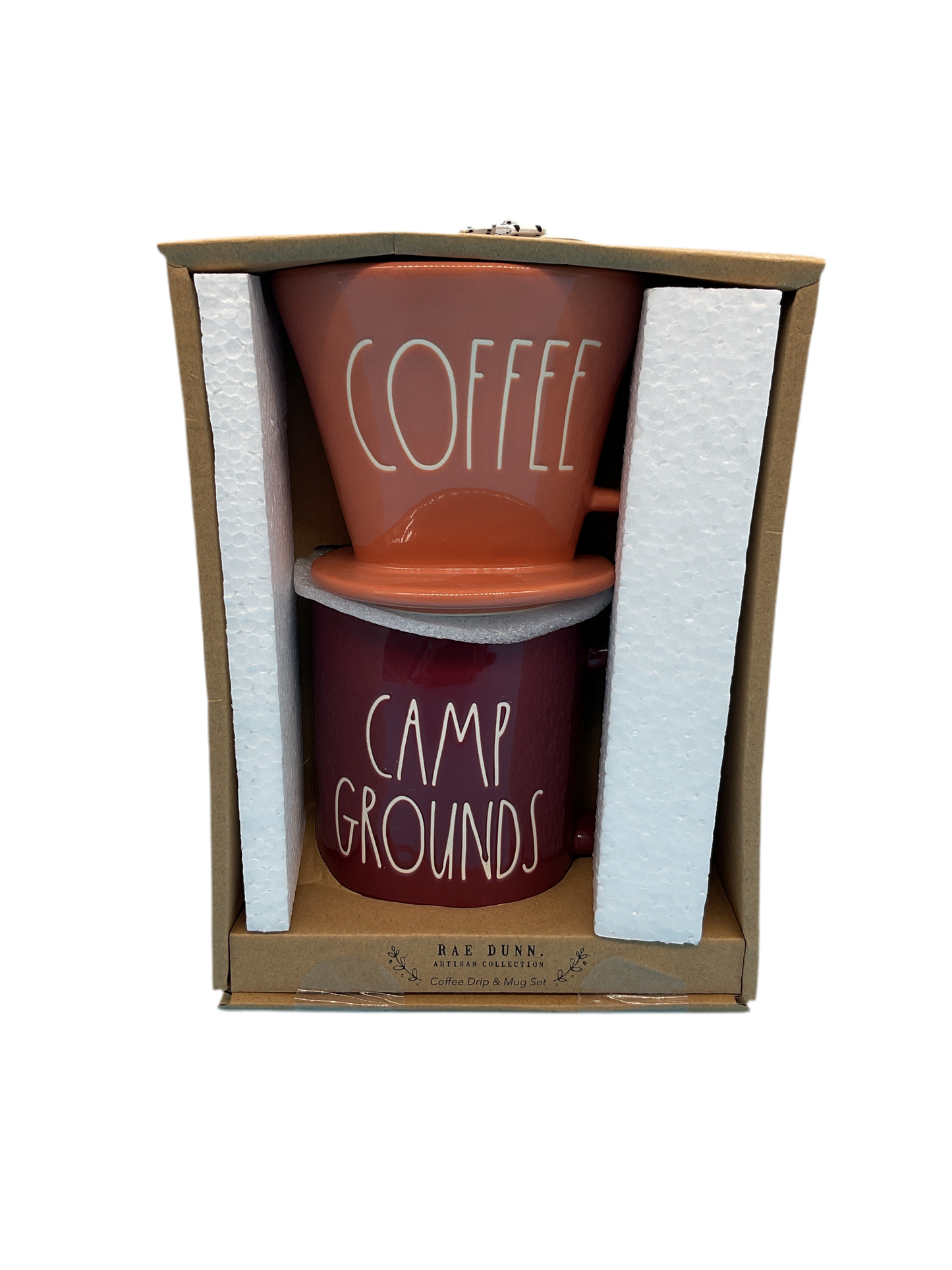 Rae Dunn Coffee & Camp Grounds Mug Set 2 Piece