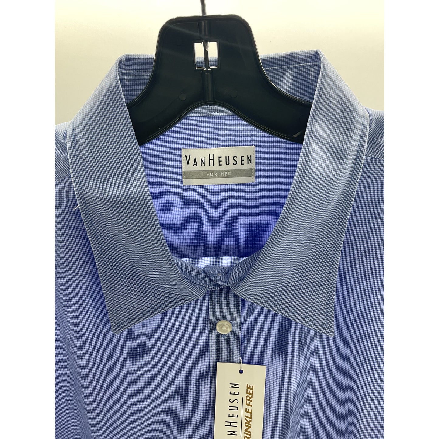 Van Heusen Womens Blue Button Up Size 20-22 XXL