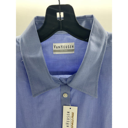 Van Heusen Womens Blue Button Up Size 20-22 XXL