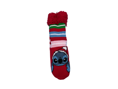 Stitch Slipper Socks - Shoe Size 4-10