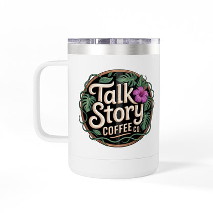 Talk Story Coffee 15oz Tumbler Mug — Insulated Travel Coffee Mug