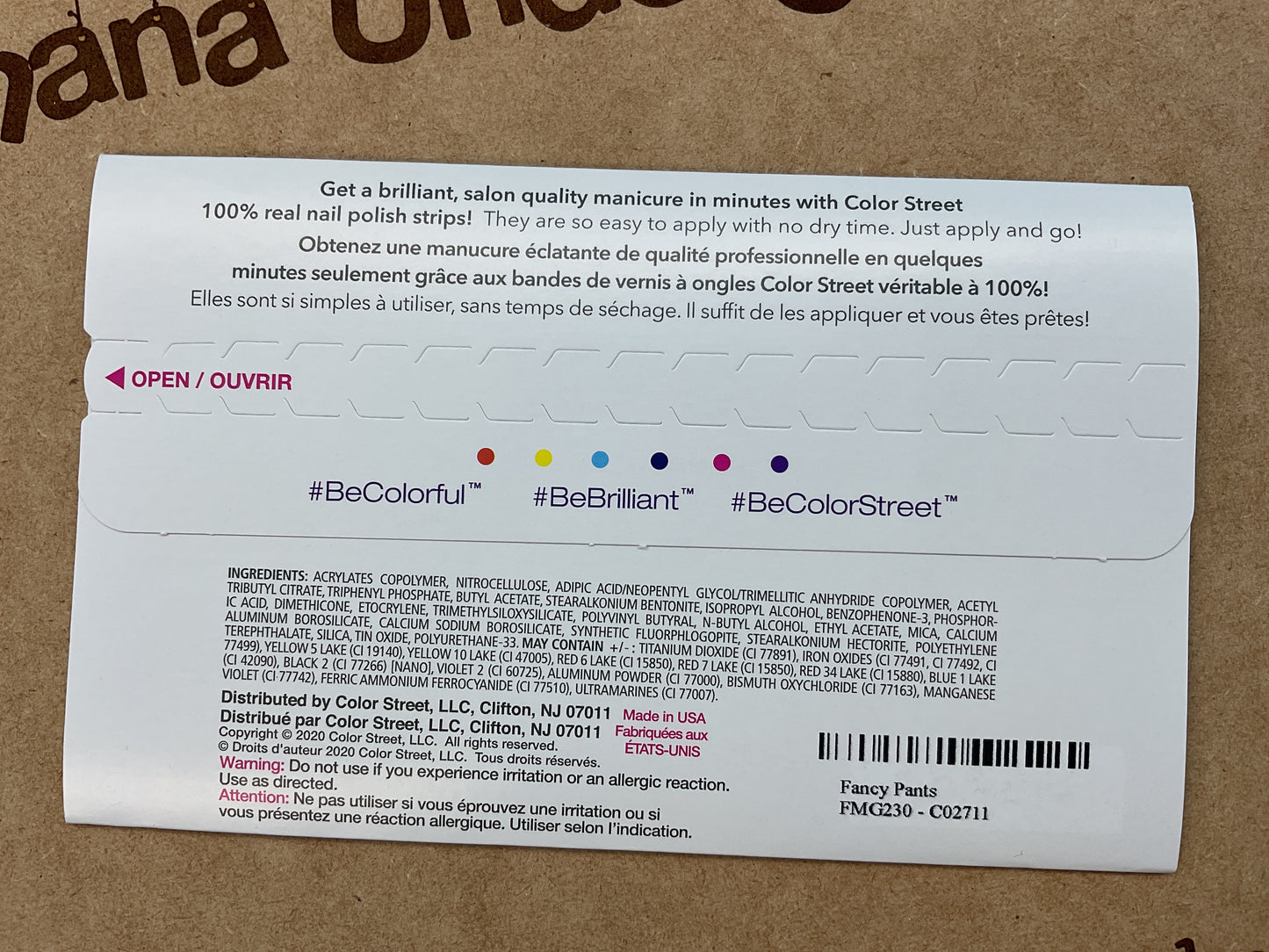 Color Street Nail Strips | Fancy Pants | Real Polish | Easy Apply |