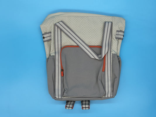 Thirty-One Gifts Day Away Backpack *Whisper Grey Colorblock*