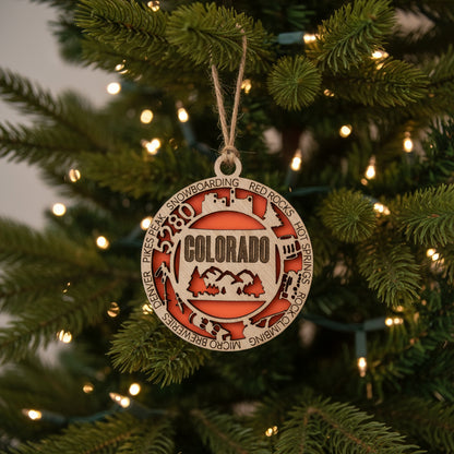 Shaka Brands Colorado Christmas Ornament