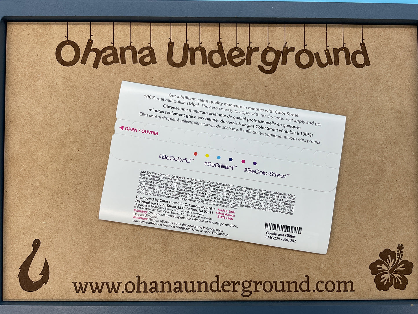 Color Street Nail Strips | Gossip and Glitter | Real Polish | Easy Apply |