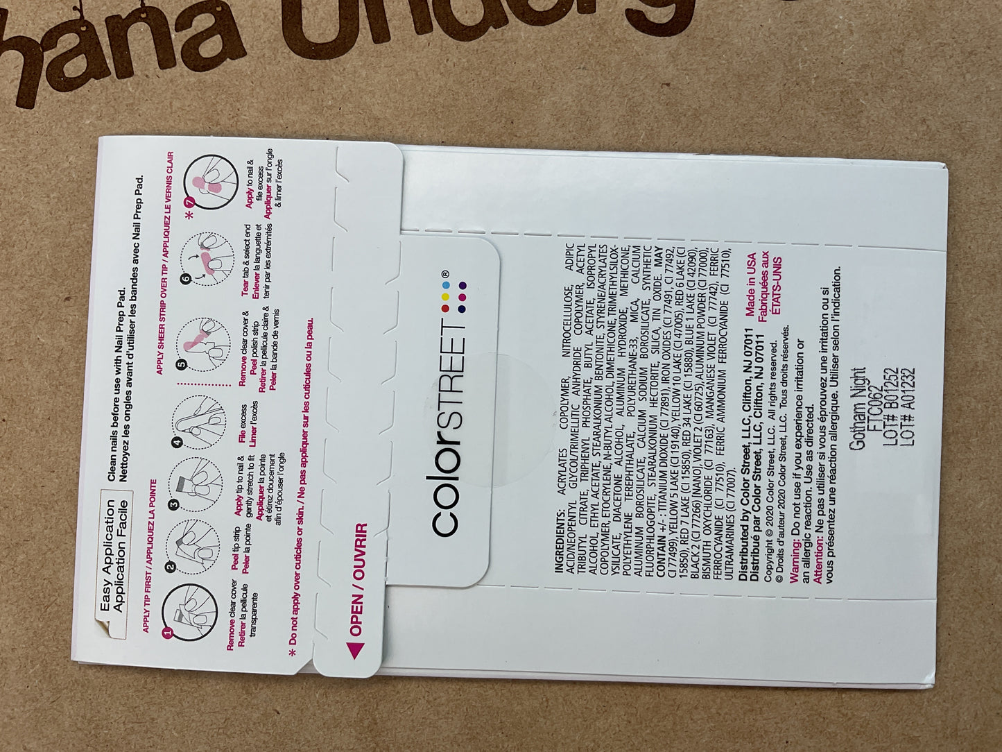 Color Street Nail Strips | French Manicure | Gotham Night | Real Polish | Easy Apply