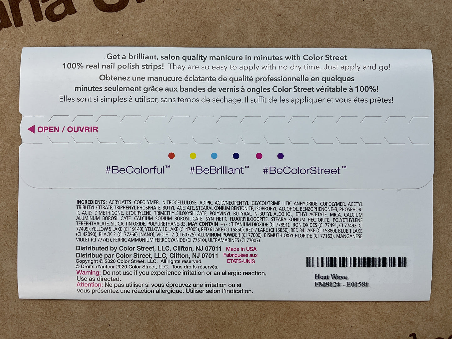 Color Street Nail Strips | Heat Wave | Real Polish | Easy Apply |