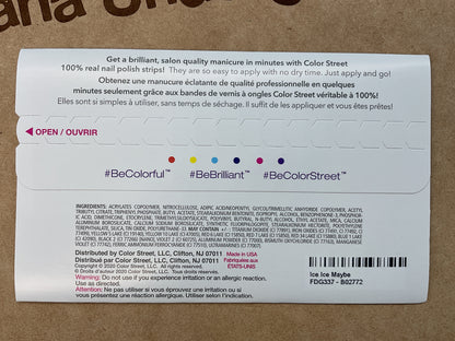 Color Street Nail Strips | Ice Ice Maybe | Real Polish | Easy Apply