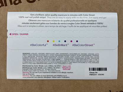 Color Street Nail Strips | Gleam On | Real Polish | Easy Apply |