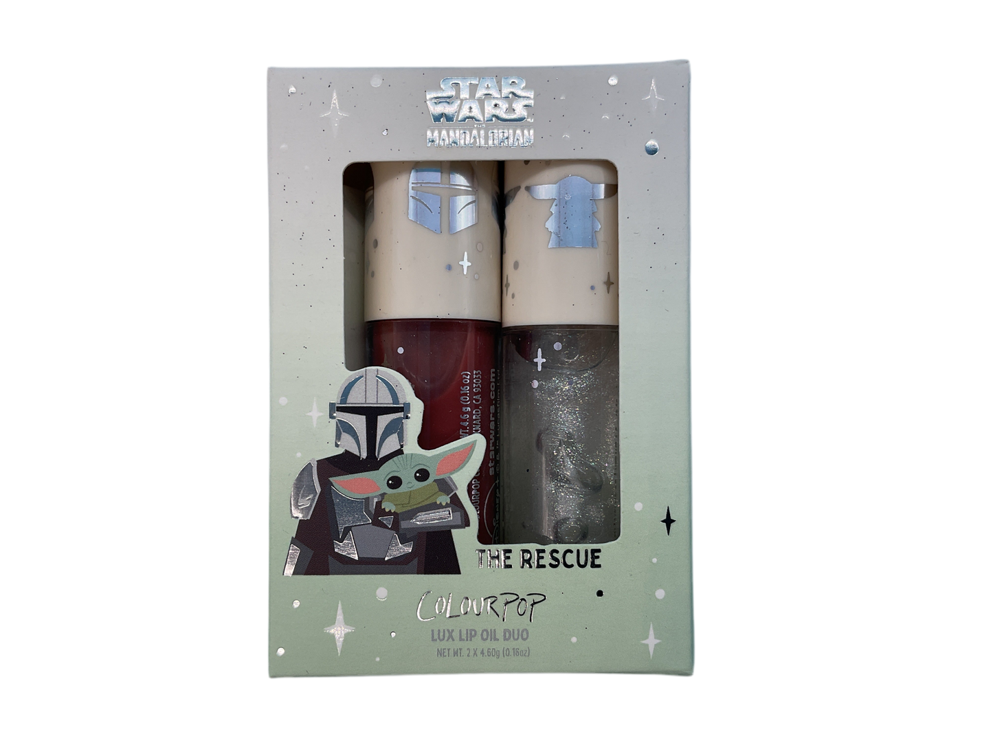 ColourPop Star Wars The Mandalorian “The Rescue” Lux Lip Oil Duo – Grogu™ & Din Djarin™