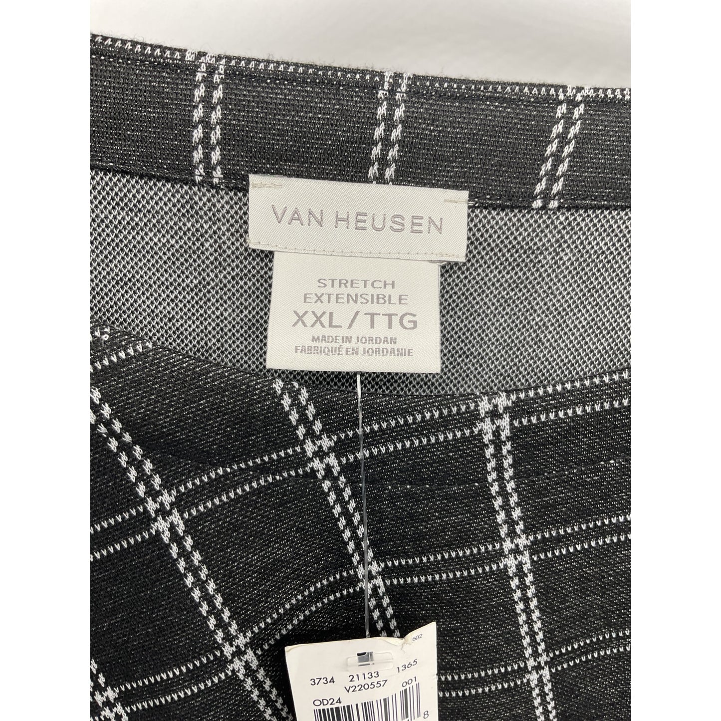 Van Heusen Women’s Plaid Stretch Top – XXL