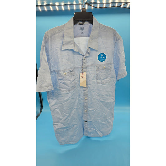 IZOD Saltwater Relaxed Classics Button-Up Shirt – Dockside Chambray – Little Boy Blue (NWT)