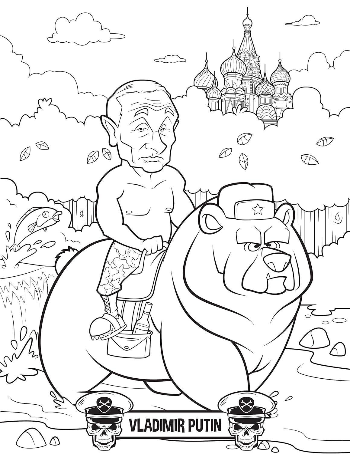 Happy Little Dictators Adult Coloring Book