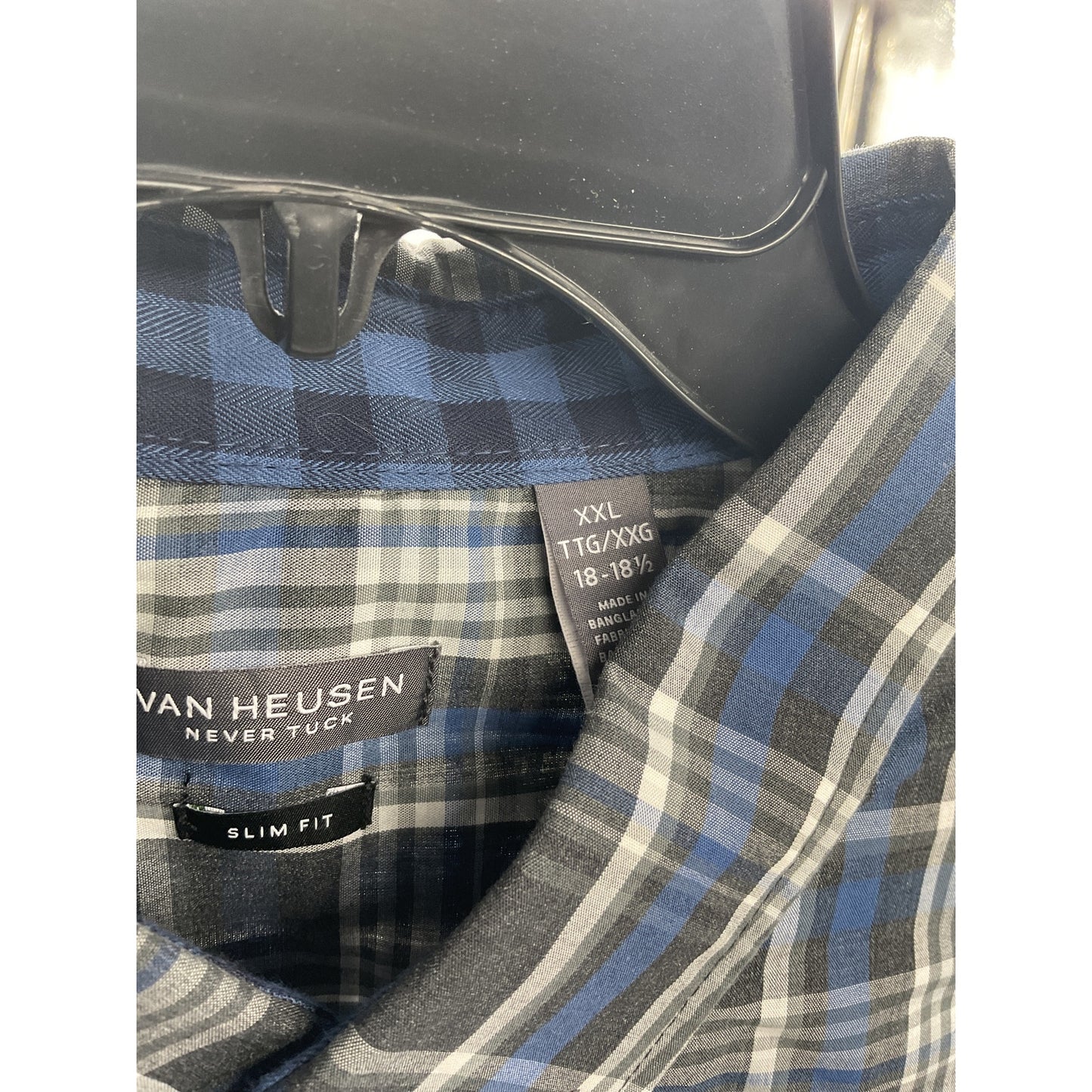 Van Heusen Never Tuck Slim Fit Shirt – XXL