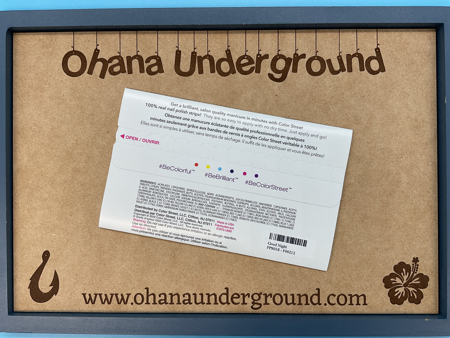 Color Street Nail Strips | Pedicure - Good Night | Real Polish | Easy Apply