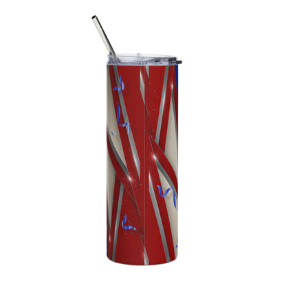 Senior 2026 Red/Blue Stainless Steel Tumbler – 20oz Graduation Travel Cup