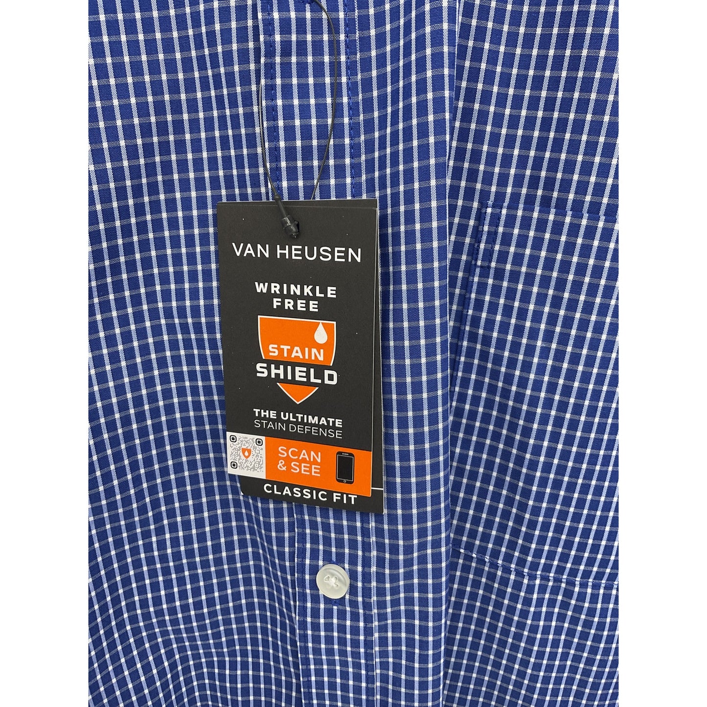 Van Heusen Men’s Wrinkle-Free Button-Down Shirt XXL
