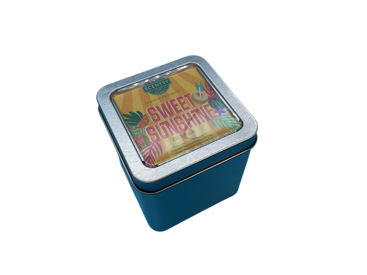 Scentsy Sweet Sunshine Oil 3-Pack – Calamansi & Coconut, Jasmine & Cocobolo, Beach Berry Smoothie