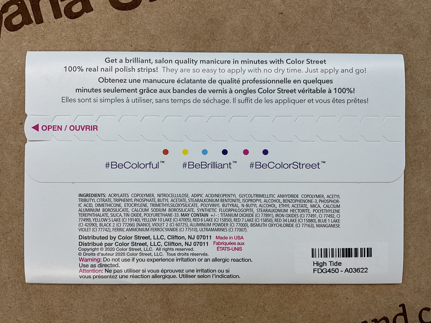 Color Street Nail Strips High Tide Blue Ombré