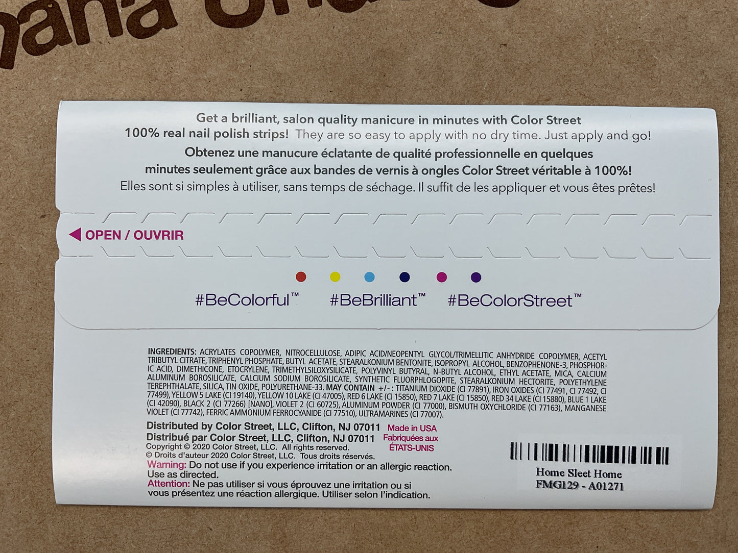 Color Street Nail Strips | Home Sleet Home | Real Polish | Easy Apply |