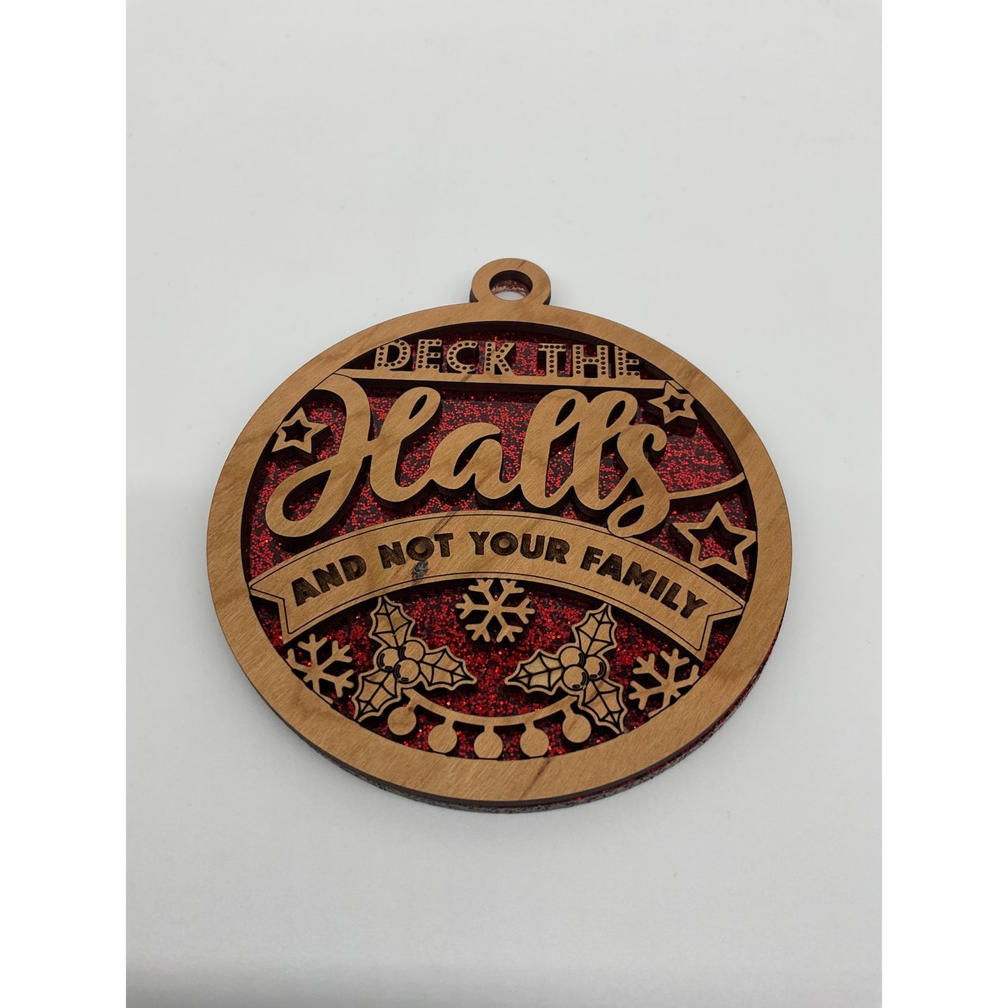 Shaka Brands Deck The Halls Not Your Family Ornament One Size