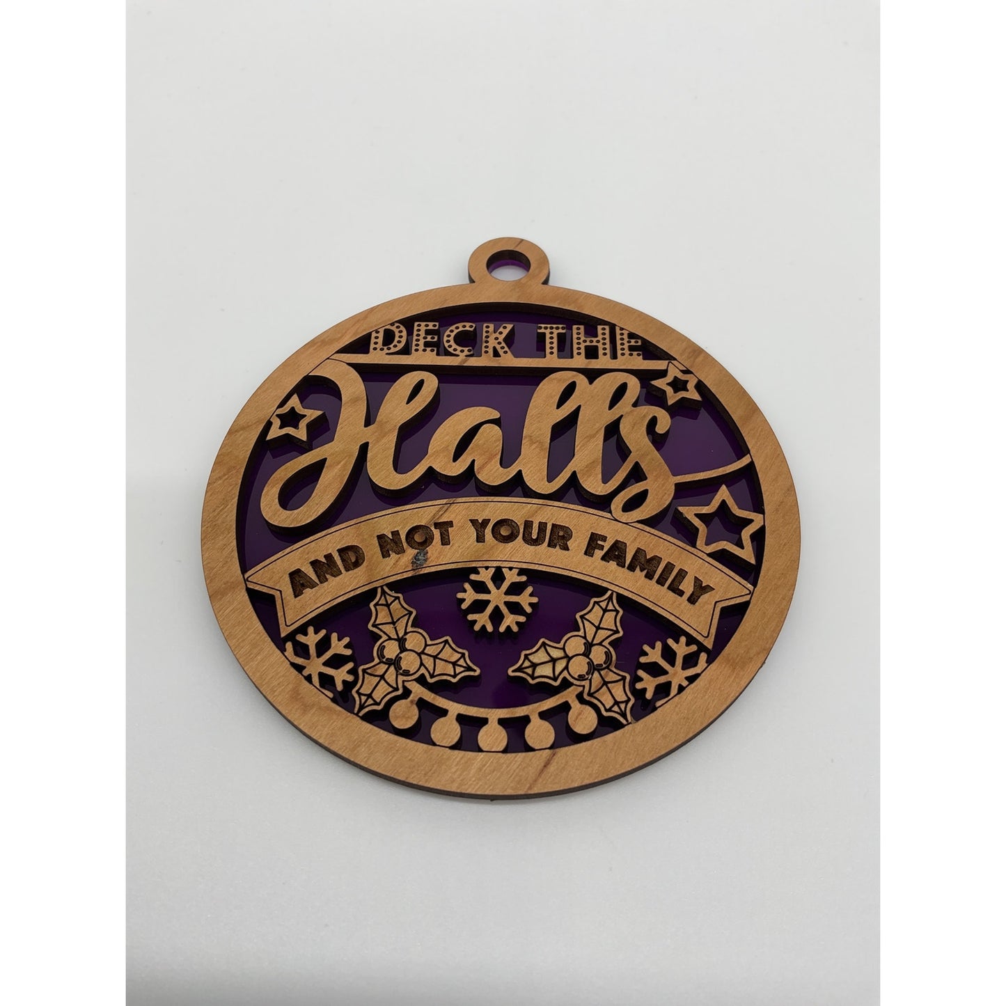 Shaka Brands Deck The Halls Not Your Family Ornament One Size