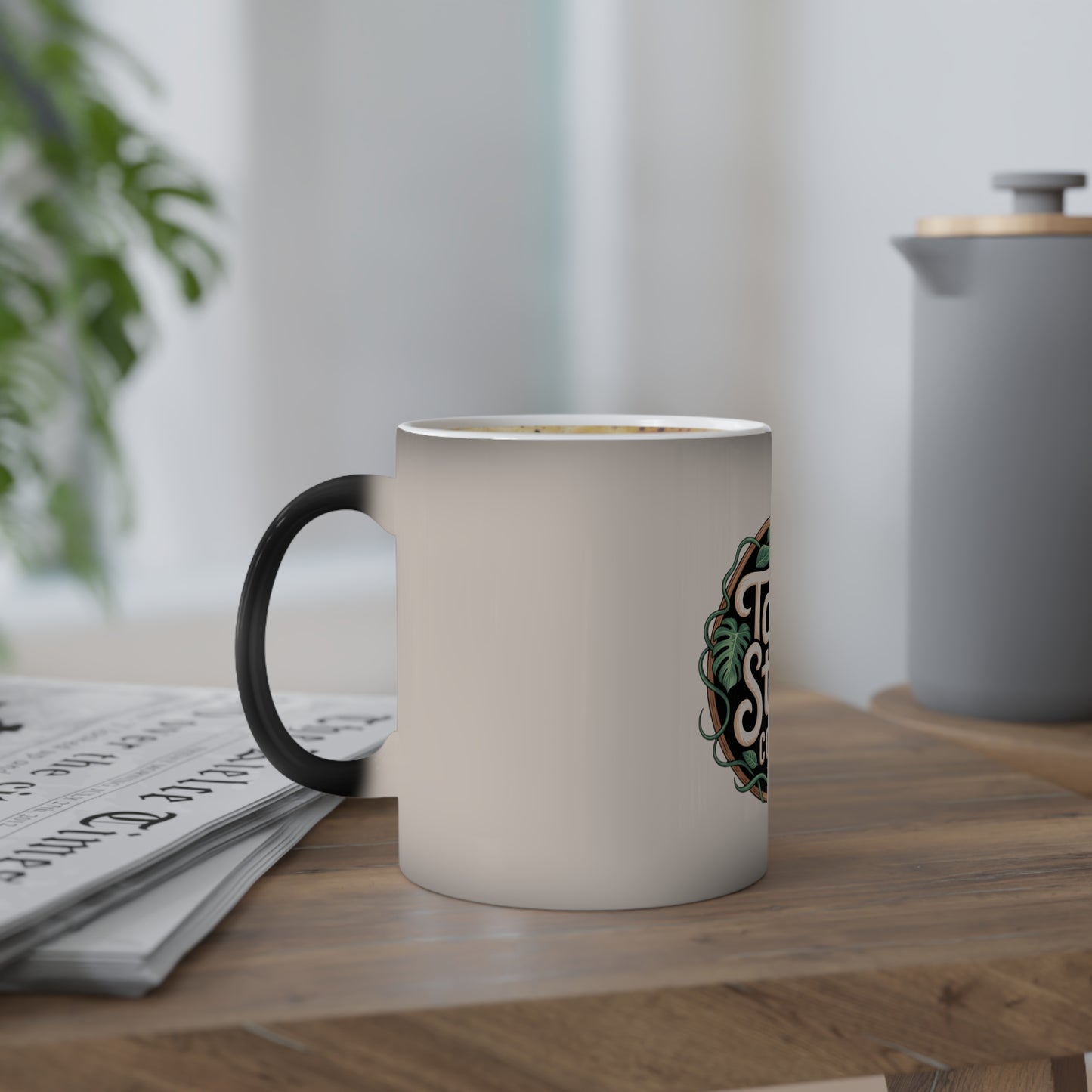 Color-Changing Mug — "Talk Story Coffee Co." Tropical Coffee Mug (11oz)