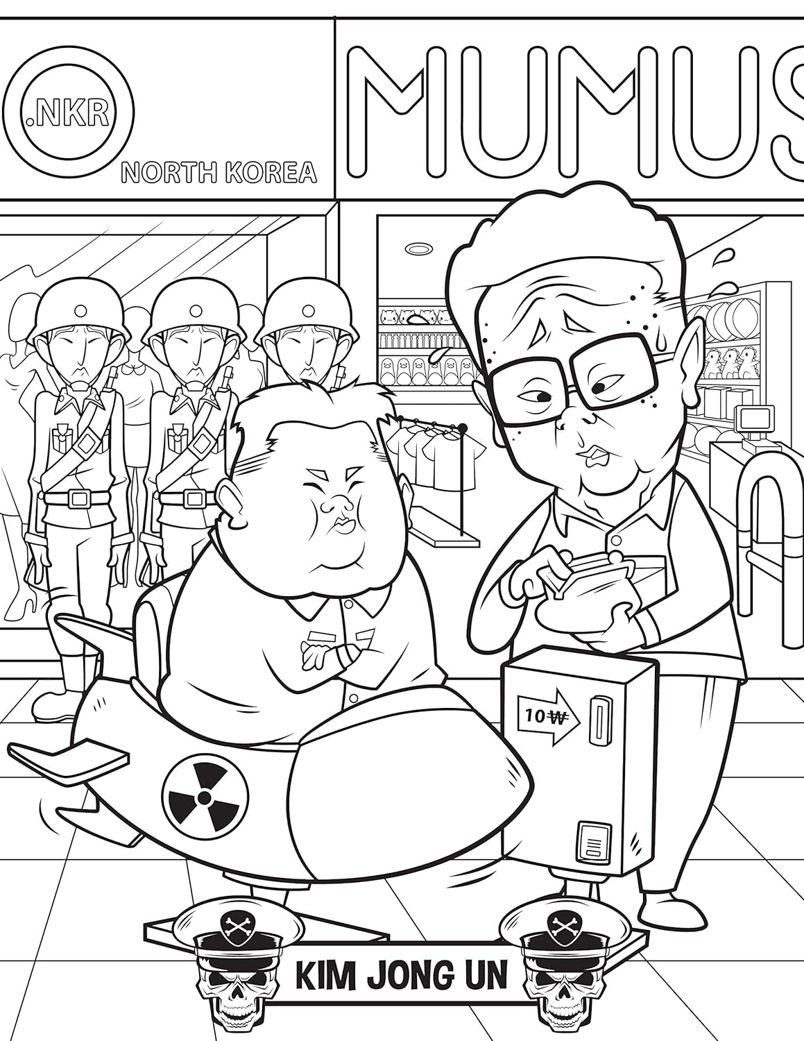 Happy Little Dictators Adult Coloring Book