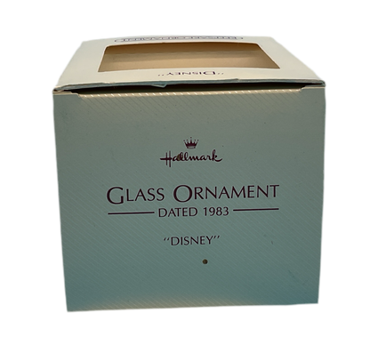 Hallmark Glass Ornament Disney Ornament 1983 Vintage Keepsake Christmas