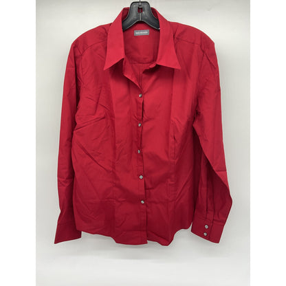 Van Heusen Women’s Button-Up Dress Shirt L (12–14)