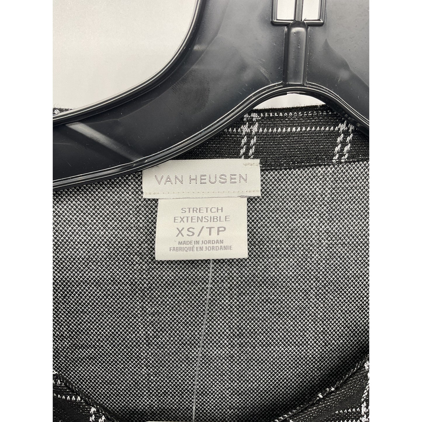 Van Heusen Women’s Plaid Stretch Top – XS