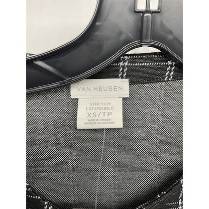 Van Heusen Women’s Plaid Stretch Top – XS