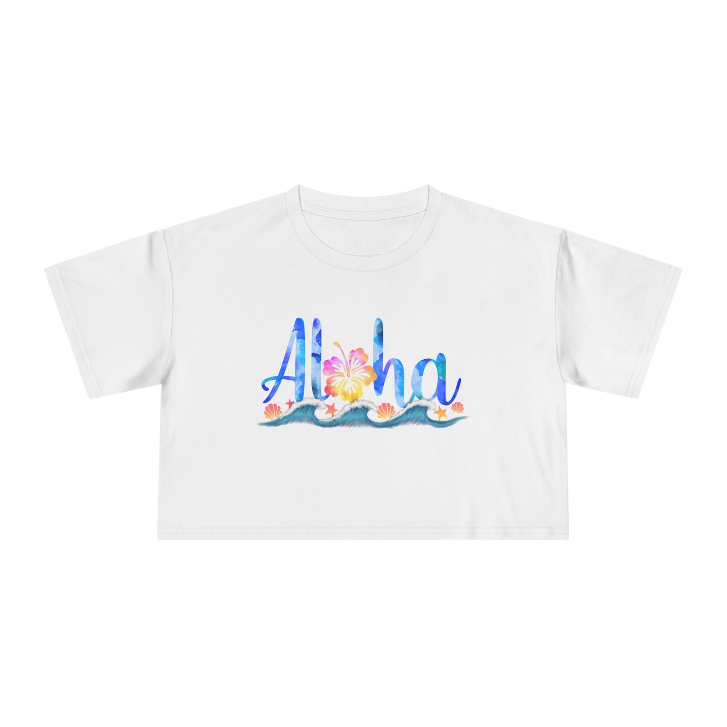 Aloha Women’s Crop Tee – Summer Vibe Top