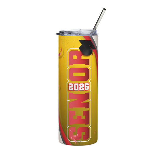 Senior 2026 Stainless Steel Tumbler - 20oz Graduation Travel Cup