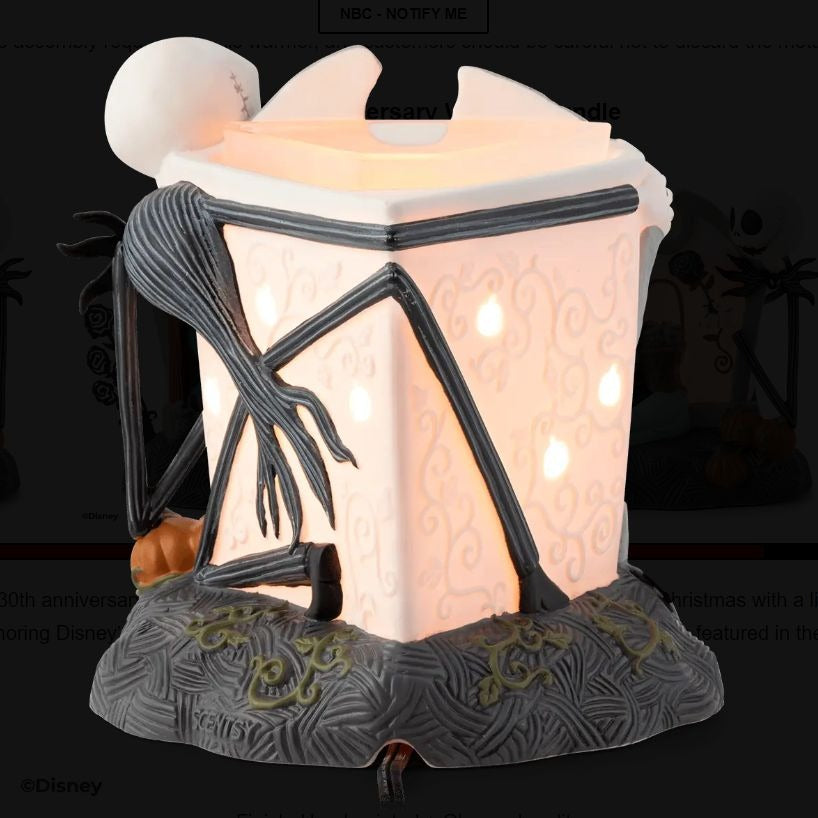 Full size limited edition on sale Jack Skellington nightmare before christmas scentsy