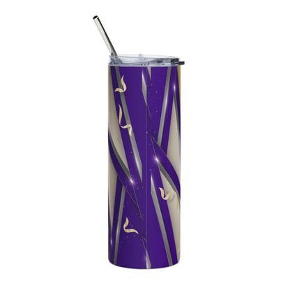 2026 Senior Stainless Steel Tumbler Purple/Gold— Graduation Gift Travel Cup