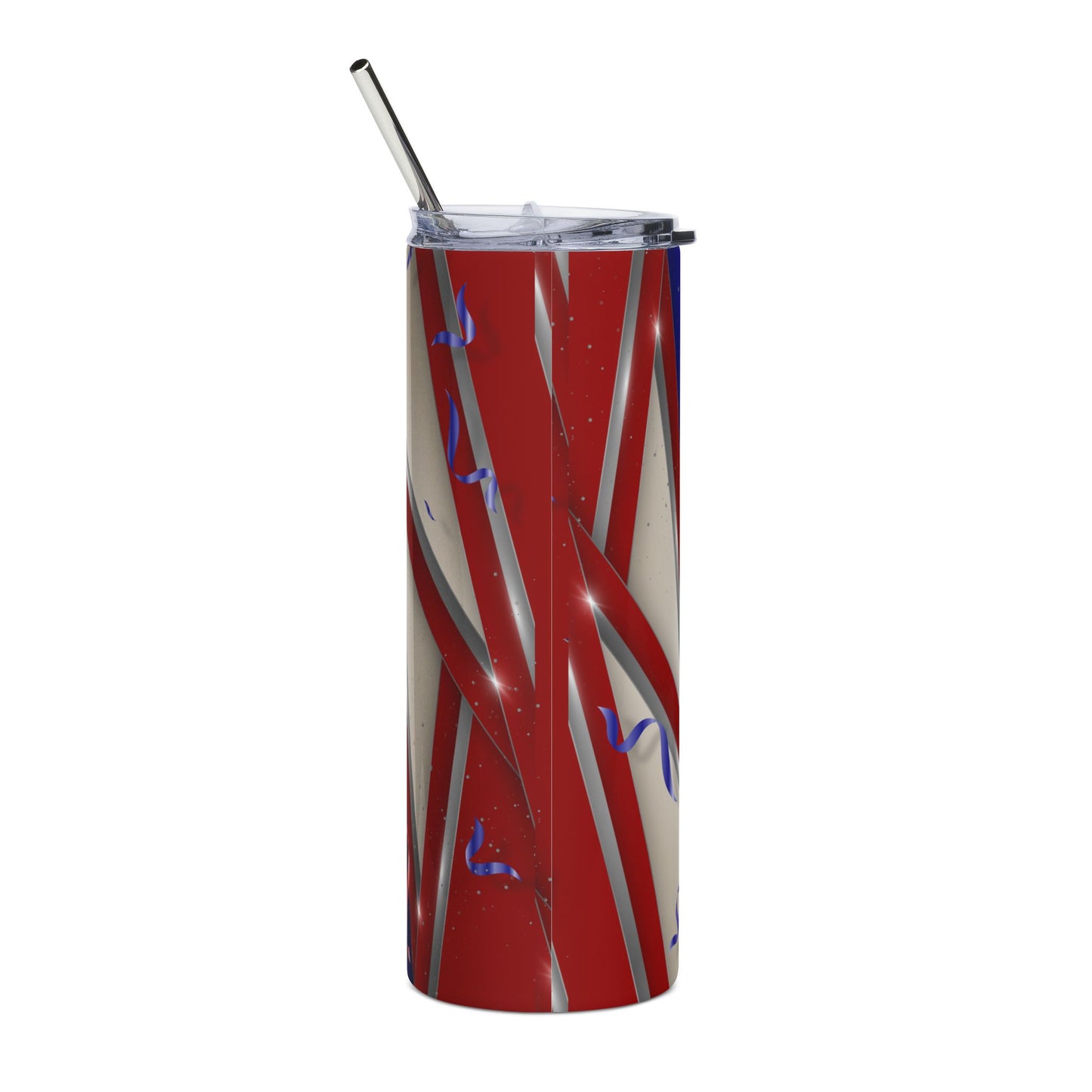Senior 2026 Red/White/Blue Stainless Steel Tumbler — Graduation Travel Cup