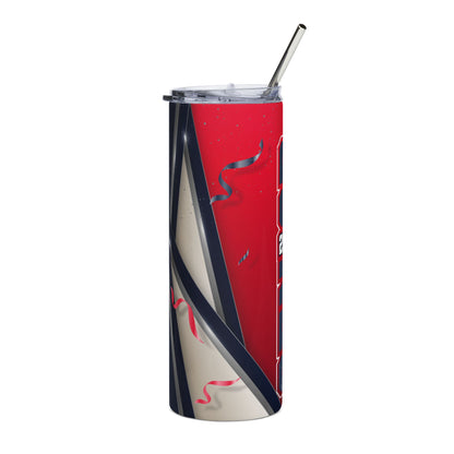 20oz Stainless Tumbler — Senior 2026 Graduation Gift (Cap & Confetti Design)
