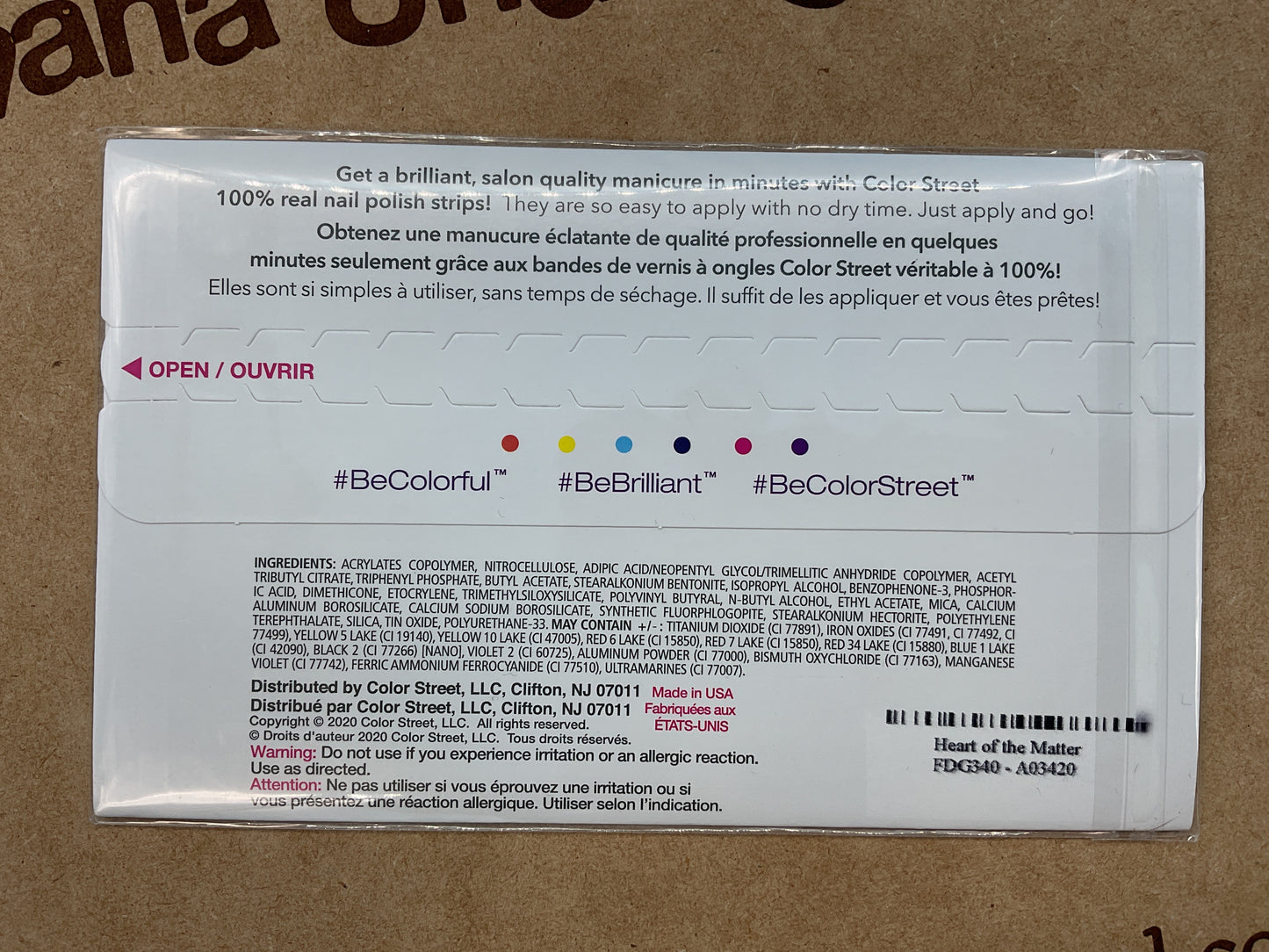 Color Street Nail Strips | Heart of the Matter | Real Polish | Easy Apply |