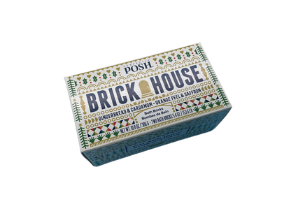 Perfectly Posh Brick House Holiday Bath Bricks Box Festive Soothing Soak For Relaxation