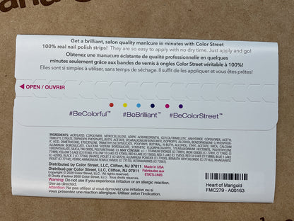 Color Street Nail Strips Heart Of Marigold | Peach Real Polish