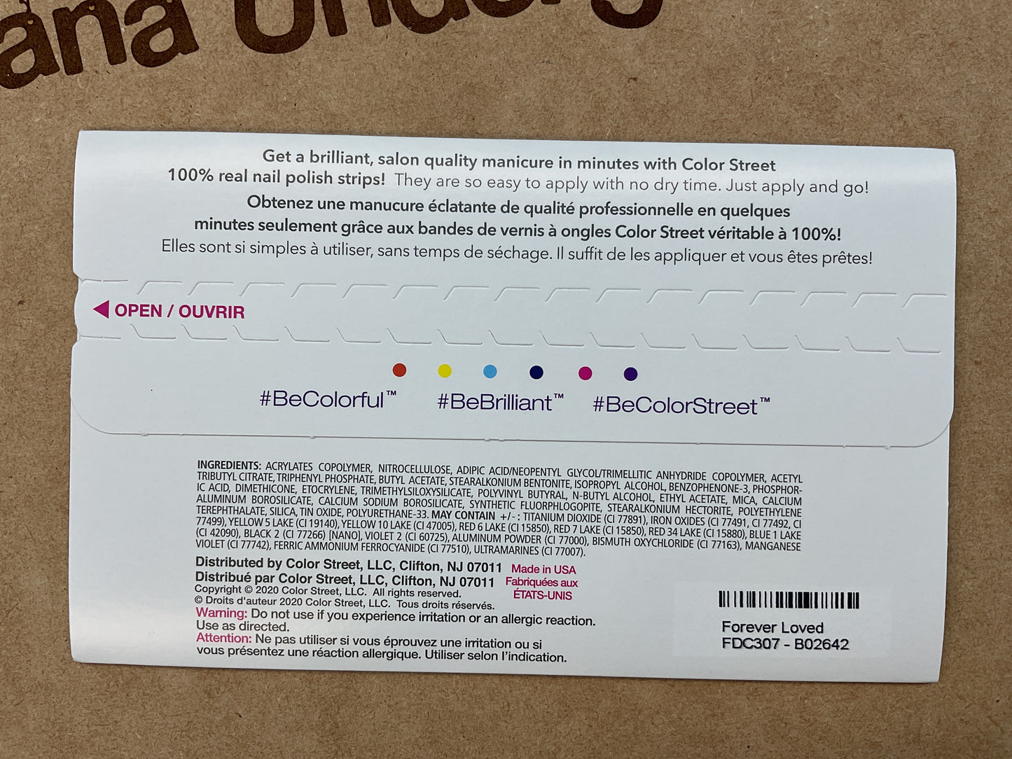 Color Street Nail Strips | Awareness Shade | Forever Loved | Real Polish | Easy Apply