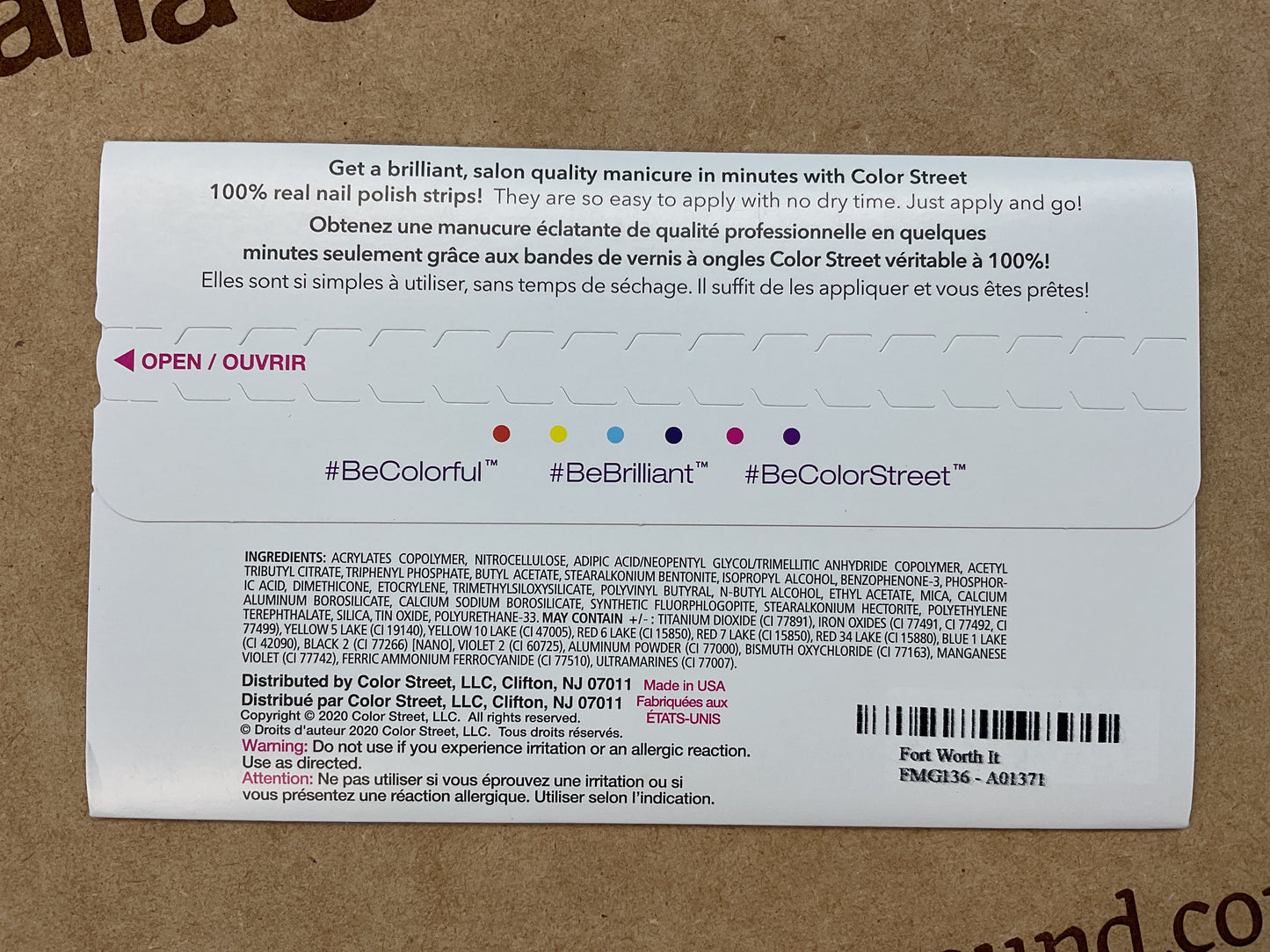 Color Street Nail Strips | Fort Worth It | Real Polish | Easy Apply |