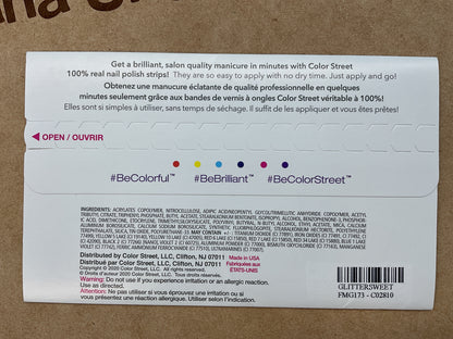 Color Street Nail Strips | Glittersweet | Real Polish | Easy Apply |