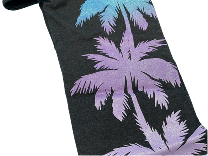 *NEW* Victoria’s Secret PINK Ombre Glitter Palm Tree Full Length Leggings *Large*