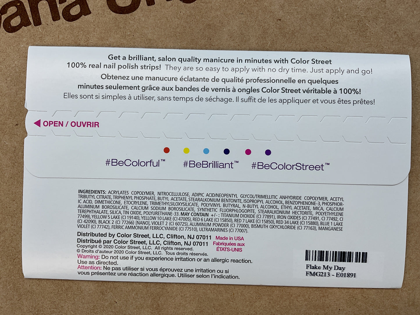 Color Street Nail Strips | Flake My Day | Real Polish | Easy Apply |