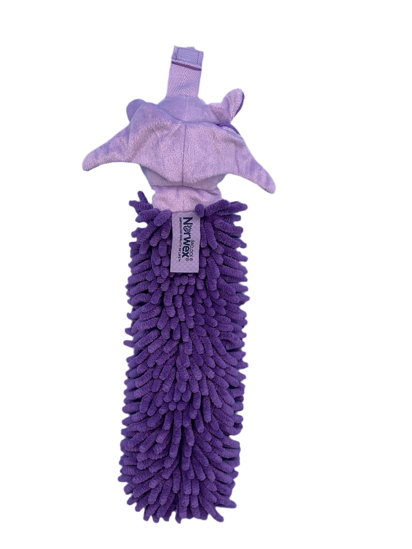 Norwex Kids Pet To Dry Chenille Hand Towel – Purple Unicorn with BacLock®