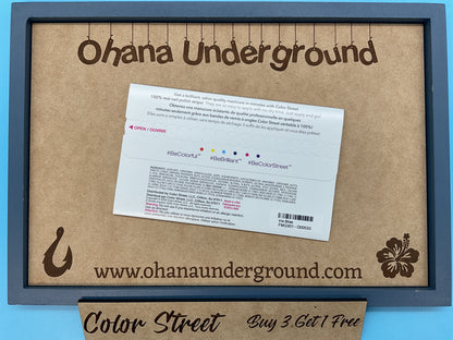 Color Street Iris Bliss Nail Strips – Holographic Vibrant Purple Glitter Mani