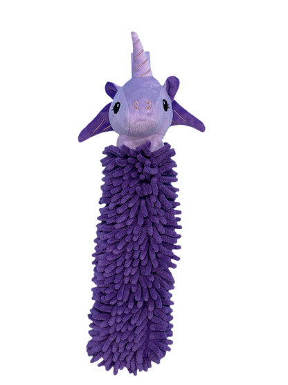 Norwex Kids Pet To Dry Chenille Hand Towel – Purple Unicorn with BacLock®