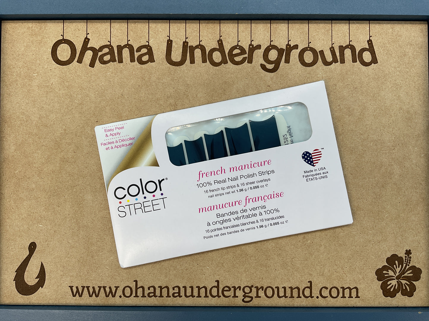 Color Street Nail Strips | French Manicure | Gotham Night | Real Polish | Easy Apply